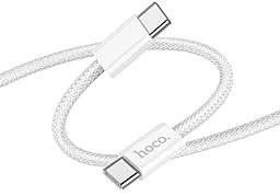 Кабель Hoco X105 Hero USB Type-C - Type-C 60w 3a PD 1м able White - миниатюра 3 Кабель Hoco X105 Hero USB Type-C - Type-C 60w 3a PD 1м able White - миниатюра 3