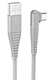 Кабель Borofone BX105 Corriente USB-A - Type-C 15w 3a 1м cable Gray - фото Кабель Borofone BX105 Corriente USB-A - Type-C 15w 3a 1м cable Gray