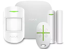 Комплект беспроводной сигнализации Ajax StarterKit Cam (Hub 2/MotionCam/DoorProtect/SpaceControl) White - фото Комплект беспроводной сигнализации Ajax StarterKit Cam (Hub 2/MotionCam/DoorProtect/SpaceControl) White