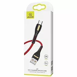Кабель Usams U40 USB-A - Type-C 10w 1м cable Red - фото Кабель Usams U40 USB-A - Type-C 10w 1м cable Red