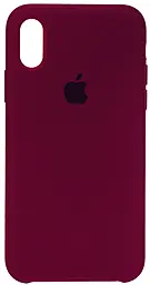 {"ru": "Чехол", "uk": "Чохол"} Silicone Case для Apple iPhone X, iPhone XS Marsala