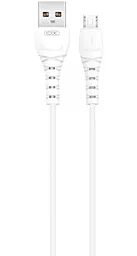 Кабель XO NB-Q165 USB-A - micro USB 15w 3a 1м cable White - фото Кабель XO NB-Q165 USB-A - micro USB 15w 3a 1м cable White