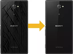 Замена задней крышки Sony Xperia M2