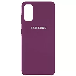 Чехол Epik Silicone Cover (AAA) Samsung G980 Galaxy S20 Grape