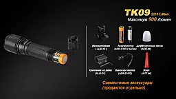 Фонарик аккумуляторный Fenix TK09 XP-L HI LED (1x18650, 2xCR123) Black - миниатюра 15 Фонарик аккумуляторный Fenix TK09 XP-L HI LED (1x18650, 2xCR123) Black - миниатюра 15