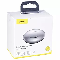 Автомобильный ароматизатор Baseus Smile Vehicle-Mounted Aroma Diffuser Silver (SUXUN-WX0S) - миниатюра 4