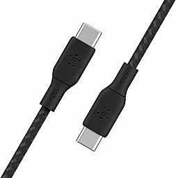 Кабель Belkin USB Type-C - Type-C 100w 5a 2м PD cable Black (CAB014BT2MBK) - миниатюра 3 Кабель Belkin USB Type-C - Type-C 100w 5a 2м PD cable Black (CAB014BT2MBK) - миниатюра 3