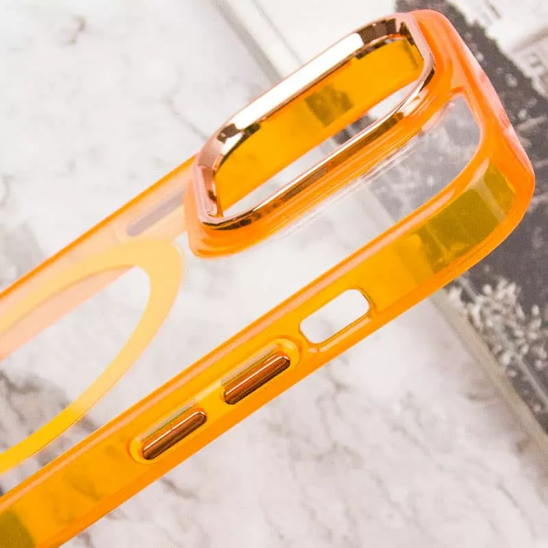 Чехол Epik Iris with MagSafe для Apple iPhone 14 Pro Orange - фото 7