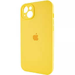 Чохол Silicone Case Full Camera for Apple IPhone 14 Yellow - мініатюра 3