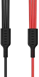 Кабель USB Hoco U31 Benay 3-in-1 USB Type-C/Lightning/micro USB Cable Black - миниатюра 2