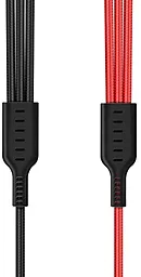Універсальний кабель Hoco U31 Benay 3-in-1 USB-A to Type-C/Lightning/micro USB 12w 2.4a 1.2м сable Black - мініатюра 2 Універсальний кабель Hoco U31 Benay 3-in-1 USB-A to Type-C/Lightning/micro USB 12w 2.4a 1.2м сable Black - мініатюра 2
