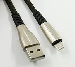 USB Кабель Dengos USB Lightning Чорний (PLS-L-PLSK-BLACK)