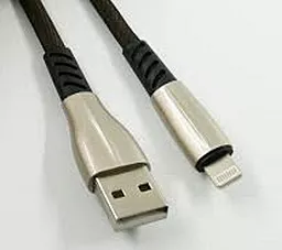 Кабель Dengos USB-A - Lightning 10w 1м cable Black (PLS-L-PLSK-Black) - фото Кабель Dengos USB-A - Lightning 10w 1м cable Black (PLS-L-PLSK-Black)