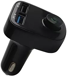 Автомобільний зарядний пристрій з FM трансмітером Allison ALS-A8B 15w 2xUSB-A ports car charger black