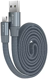 Кабель Devia Ring Y1 USB-A - micro USB 12w 2.4a 0.8м cable Grey - фото Кабель Devia Ring Y1 USB-A - micro USB 12w 2.4a 0.8м cable Grey