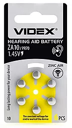 Батарейки Videx ZA10 (A10) 6шт 1.4 V