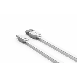 USB Кабель LDNio Lightning flat 2.1A White (XS-07A) - мініатюра 3