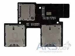 Шлейф HTC Desire 700 Dual з коннектором SIM-карти і карти пам'яті