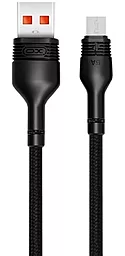 Кабель XO NB55 USB-A - micro USB 25w 5a 1м cable Black - фото Кабель XO NB55 USB-A - micro USB 25w 5a 1м cable Black