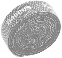 Органайзер для кабелей Baseus Rainbow Circle Velcro Strap 1m Gray (ACMGT-E0G)