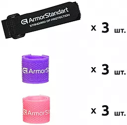 Набір органайзерів 9 шт. ArmorStandart Smart Home-3 Lavender/Pink/Black (ARM58665) - мініатюра 2