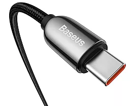 Кабель USB PD Baseus Display 20V 5A USB Type-C - Type-C Cable Black (CATSK-B01) - миниатюра 4