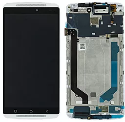 Дисплей Lenovo Vibe X3 Lite, Vibe K4 Note  (A7010a48, K51c78) з тачскріном і рамкою, оригінал, White