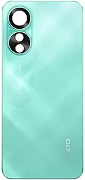 Задняя крышка корпуса Oppo A78 4G со стеклом камеры Aqua Green - фото Задняя крышка корпуса Oppo A78 4G со стеклом камеры Aqua Green
