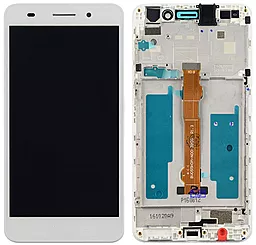 Дисплей Huawei Y6 II, Honor 5A, Honor Holly 3 (CAM-L03, CAM-L23, CAM-L21, CAM-UL00, CAM-L32, CAM-L22) с тачскрином и рамкой, White - фото Дисплей Huawei Y6 II, Honor 5A, Honor Holly 3 (CAM-L03, CAM-L23, CAM-L21, CAM-UL00, CAM-L32, CAM-L22) с тачскрином и рамкой, White