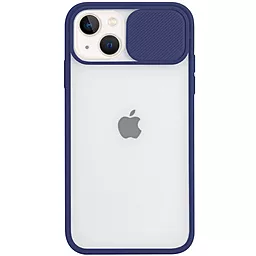 Чохол Camshield mate TPU зі шторкою для камери для Apple iPhone 13 Синій