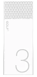Повербанк GOLF Hive3 3000mAh White/Grey - фото Повербанк GOLF Hive3 3000mAh White/Grey