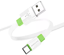 Кабель Borofone BX89 Union USB-A - Type-C 15w 3a 1м cable White/Green - миниатюра 2