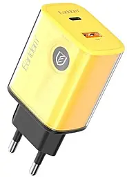 Сетевое зарядное устройство Earldom ES-EU40C 20w PD USB-C/USB-A ports charger yellow