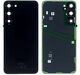 Задняя крышка корпуса Samsung Galaxy S23 Plus S916 со стеклом камеры Phantom Black - фото Задняя крышка корпуса Samsung Galaxy S23 Plus S916 со стеклом камеры Phantom Black