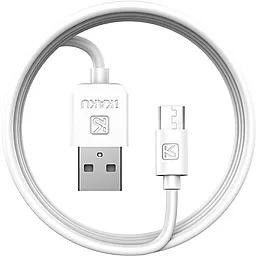 Кабель iKaku KSC-060 SUCHANG USB-A - micro USB 12w 2.4a 1м cable White - фото Кабель iKaku KSC-060 SUCHANG USB-A - micro USB 12w 2.4a 1м cable White