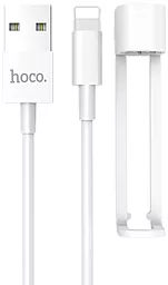 Кабель Hoco X31 Holder USB-A - Lightning 12w 2.4a 1м cable White