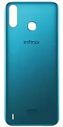 Задняя крышка корпуса Infinix Smart 4 Quetzal Cyan - фото Задняя крышка корпуса Infinix Smart 4 Quetzal Cyan