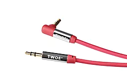 Аудио кабель 2E L-shaped Coiled AUX mini Jack 3.5mm M/M Cable 1.8 м red - миниатюра 2