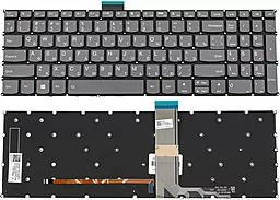 Клавіатура для ноутбуку Lenovo IdeaPad 3-15, 3-17 series з підсвіткою клавіш без рамки Original Black