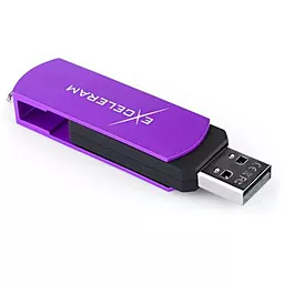 Флешка Exceleram 64GB P2 Series USB 2.0 (EXP2U2GPB64) Purple - фото Флешка Exceleram 64GB P2 Series USB 2.0 (EXP2U2GPB64) Purple