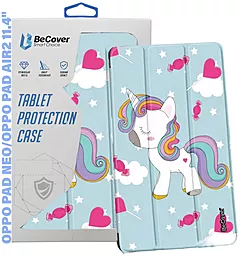 Чехол для планшета BeCover Smart Case для Oppo Pad Neo (OPD2302)/ Oppo Pad Air2 11.4" Unicorn (710987) - фото Чехол для планшета BeCover Smart Case для Oppo Pad Neo (OPD2302)/ Oppo Pad Air2 11.4" Unicorn (710987)