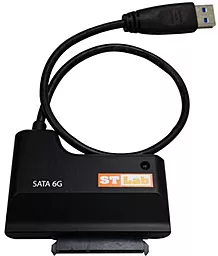 Адаптер STLab HDD/SSD SATA III To USB 3.0 БП 1,8А (U-950) - миниатюра 2