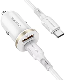 Автомобільний зарядний пристрій Borofone BZ22 30w PD/QC USB-C/USB-A ports fast charger + USB-C to USB-C cable black - фото Автомобільний зарядний пристрій Borofone BZ22 30w PD/QC USB-C/USB-A ports fast charger + USB-C to USB-C cable black