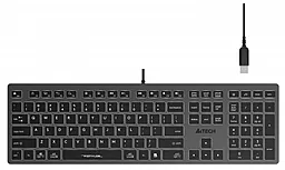 Клавіатура A4Tech FX60H USB White backlit Grey - фото Клавіатура A4Tech FX60H USB White backlit Grey