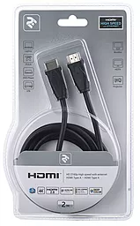 Відеокабель HDMI 2.0.V 2m black black (2EW-1002-2m) 2E - мініатюра 4 Відеокабель HDMI 2.0.V 2m black black (2EW-1002-2m) 2E - мініатюра 4