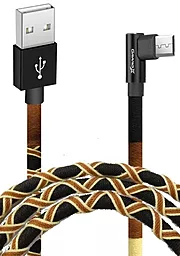 Кабель Grand-X USB-A - micro USB 10.5w 1м cable Brown/Yellow (FM-08BY) - фото Кабель Grand-X USB-A - micro USB 10.5w 1м cable Brown/Yellow (FM-08BY)