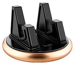 Тримач Hoco CA27 Rotating Holder Black/Gold - фото Тримач Hoco CA27 Rotating Holder Black/Gold