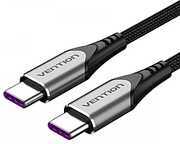 Кабель Vention USB Type-C - Type-C 100w 5a 2м PD cable Black (TAEHH) - фото Кабель Vention USB Type-C - Type-C 100w 5a 2м PD cable Black (TAEHH)