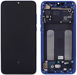 Дисплей Xiaomi Mi 9 Lite, Mi CC9 з тачскріном і рамкою, оригінал, Blue