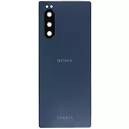 Задняя крышка корпуса Sony Xperia 5 J9210 со стеклом камеры Original Blue